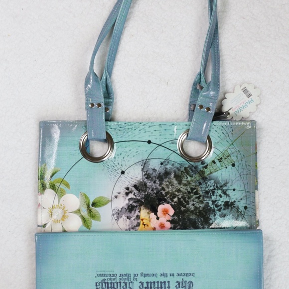 NWT Papaya Art The Future Belongs to Those Who Believe in The Beauty Luxe Tote - Picture 4 of 10